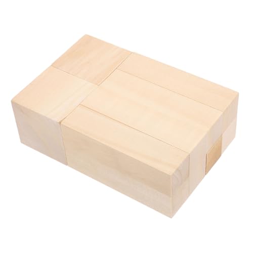 jojofuny 10 Stück Teiliges Basswood Holzschnitzblock- Stabile Unbehandelte Lindenholzklötze für DIY Holzschnitzen Basteln und Whittling Natürliche Maserung Geeignet für Erwachsene jojofuny 10 Stück Teiliges Basswood Holzschnitzblock- Stabile Unbehandelte Lindenholzklötze für DIY Holzschnitzen Basteln und Whittling Natürliche Maserung Geeignet für Erwachsene von jojofuny