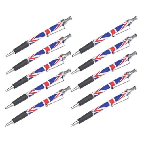 jojofuny 10 Stück Teiliges Britische Flagge Kugelschreiber mit Schwarzer Glattes Schreiben Komfortabler Griff Einziehbar für Unterschriften Büro und Zuhause Stilvolles Uk Design jojofuny 10 Stück Teiliges Britische Flagge Kugelschreiber mit Schwarzer Glattes Schreiben Komfortabler Griff Einziehbar für Unterschriften Büro und Zuhause Stilvolles Uk Design von jojofuny
