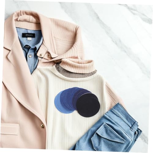 jojofuny 10 Stück Teiliges Bügelflicken aus Baumwolle Denim Patches für Jeansjacken und Rucksäcke Ovale Form für Knie und Hüftreparatur für DIY Kleidungspflege und Reise jojofuny 10 Stück Teiliges Bügelflicken aus Baumwolle Denim Patches für Jeansjacken und Rucksäcke Ovale Form für Knie und Hüftreparatur für DIY Kleidungspflege und Reise von jojofuny