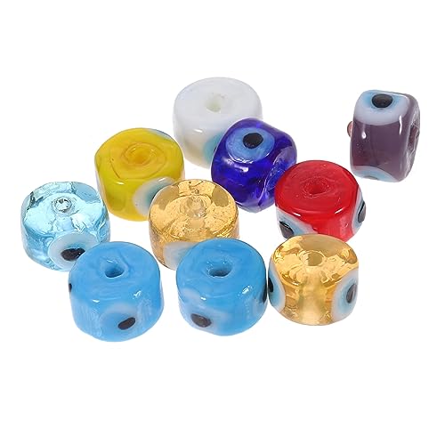 jojofuny 10 Stück Teiliges Bunte Augen Glasperlen Auffädeln Flache DIY Schmuckperlen für Armband Halskette Basteln Vielseitige Handgefertigte Schmuckzubehör DIY Zubehör jojofuny 10 Stück Teiliges Bunte Augen Glasperlen Auffädeln Flache DIY Schmuckperlen für Armband Halskette Basteln Vielseitige Handgefertigte Schmuckzubehör DIY Zubehör von jojofuny