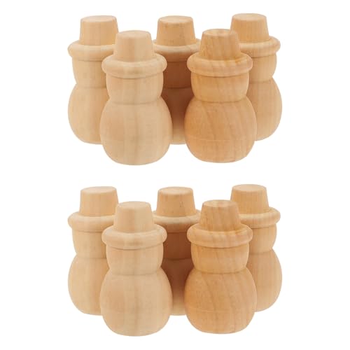 jojofuny 10 Stück Teiliges DIY Holz Schneemann Handbemalt Leicht Zu Bemalen Leichtes Weihnachtsdeko Zubehör Für Innenräume Für Gestalten jojofuny 10 Stück Teiliges DIY Holz Schneemann Handbemalt Leicht Zu Bemalen Leichtes Weihnachtsdeko Zubehör Für Innenräume Für Gestalten von jojofuny