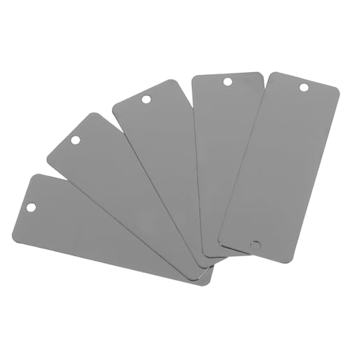 jojofuny 10 Stück Teiliges Edelstahl Namensschilder Blanko mit Löchern Stark Kratzfest Rostfrei Glatte Kanten Präzise Gravurplatten für Industrie Outdoor beschilderung DIY Metall Schild jojofuny 10 Stück Teiliges Edelstahl Namensschilder Blanko mit Löchern Stark Kratzfest Rostfrei Glatte Kanten Präzise Gravurplatten für Industrie Outdoor beschilderung DIY Metall Schild von jojofuny