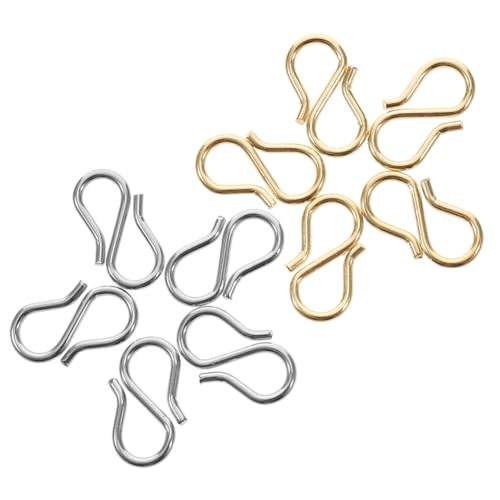 jojofuny 10 Stück Teiliges Edelstahl S form Schmuckverschluss für DIY Armband Halskette Robust Einfach zu Verbinden für Schmuck Handwerk und Reparatur Vielseitig Einsetzbar jojofuny 10 Stück Teiliges Edelstahl S form Schmuckverschluss für DIY Armband Halskette Robust Einfach zu Verbinden für Schmuck Handwerk und Reparatur Vielseitig Einsetzbar von jojofuny