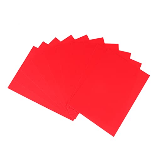 jojofuny 10 Stück Teiliges Glitzerpapier Rot Bastelmaterial für Diy Projekte Scrapbooking und Kreative Gestaltung für Einladungen Karten und Dekorationen von jojofuny