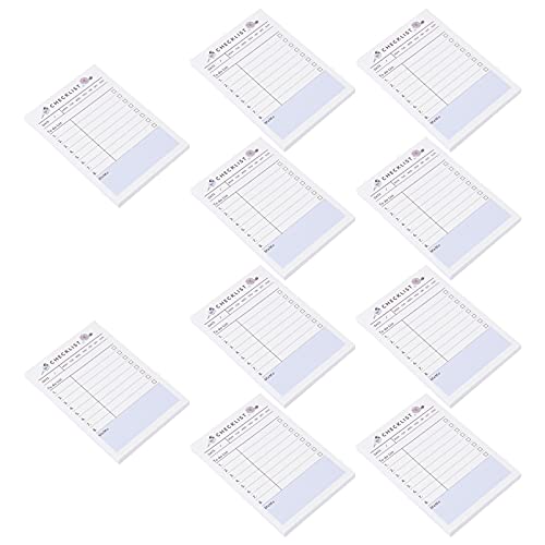 jojofuny 10 Stück Teiliges Handheld Notizbuch Stylische Planungsnotizblöcke für Studenten Praktische Notizhefte für Büro Schule und Zuhause für To Do Listen und Tägliche Planung von jojofuny