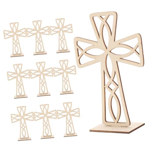 jojofuny 10 Stück Teiliges Holz Kreuz Dekoration Holzornament Kompakt Vielseitig DIY Bastelverzierung für Tisch Schreibtisch Geschenkidee Rustikaler Stil jojofuny 10 Stück Teiliges Holz Kreuz Dekoration Holzornament Kompakt Vielseitig DIY Bastelverzierung für Tisch Schreibtisch Geschenkidee Rustikaler Stil von jojofuny
