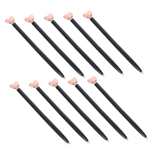 jojofuny 10 Stück Teiliges Metall Kugelschreiber Herzform Elegante Robuste Metallkugelschreiber mit Retraktmechanismus Glattes Schreiben für Büro Zuhause Partygeschenk zu Valentinstag und jojofuny 10 Stück Teiliges Metall Kugelschreiber Herzform Elegante Robuste Metallkugelschreiber mit Retraktmechanismus Glattes Schreiben für Büro Zuhause Partygeschenk zu Valentinstag und von jojofuny
