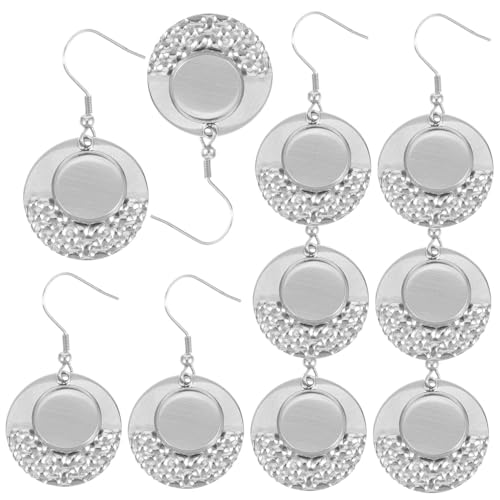 jojofuny 10 Stück Teiliges Ohrhaken Edelstahl Bezel Tray Ohrringrohlinge für DIY Schmuckherstellung Leichte Elegante Ohrhaken zum Basteln und Ersetzen von Ohrsteckern jojofuny 10 Stück Teiliges Ohrhaken Edelstahl Bezel Tray Ohrringrohlinge für DIY Schmuckherstellung Leichte Elegante Ohrhaken zum Basteln und Ersetzen von Ohrsteckern von jojofuny