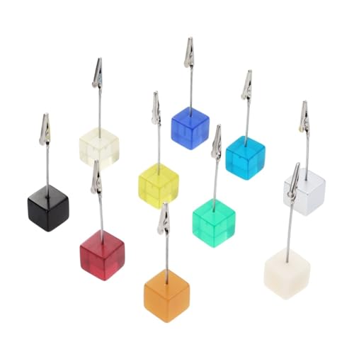 jojofuny 10 Stück Teiliges Resin Würfel Memo Clip mit Metall Krokodilklemme Vielseitiger Kartenhalter für Fotos Notizen Hochzeitstische und Schreibtischdekoration Farblich Zufällige Farbe jojofuny 10 Stück Teiliges Resin Würfel Memo Clip mit Metall Krokodilklemme Vielseitiger Kartenhalter für Fotos Notizen Hochzeitstische und Schreibtischdekoration Farblich Zufällige Farbe von jojofuny