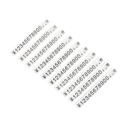 jojofuny 10 Stück Teiliges Transparente Preisnummernschilder mit Schwarzen Zahlen Leicht Verstellbare Preisschilder aus Kunststoff Glatte Oberfläche Rundkantig für Ladengeschäfte jojofuny 10 Stück Teiliges Transparente Preisnummernschilder mit Schwarzen Zahlen Leicht Verstellbare Preisschilder aus Kunststoff Glatte Oberfläche Rundkantig für Ladengeschäfte von jojofuny