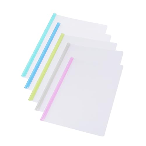 jojofuny 10 Stück Teiliges Transparentes Schnellhefter mit Farbigen Schiebebalken Flexibler Kunststoffordner Rutschfester Verschluss für Büro Schule und Zuhause zur Sicheren jojofuny 10 Stück Teiliges Transparentes Schnellhefter mit Farbigen Schiebebalken Flexibler Kunststoffordner Rutschfester Verschluss für Büro Schule und Zuhause zur Sicheren von jojofuny