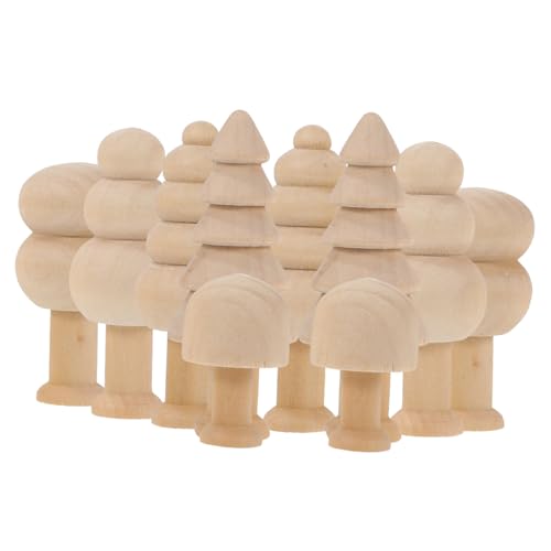 jojofuny 10 Stück Teiliges Unbehandelte Holzbäume zum Bemalen Glatte Mini Holzbäume für DIY Bastelprojekte Kreative Holzornamente Sichere Natürliche Holzfiguren für Heimdekoration und jojofuny 10 Stück Teiliges Unbehandelte Holzbäume zum Bemalen Glatte Mini Holzbäume für DIY Bastelprojekte Kreative Holzornamente Sichere Natürliche Holzfiguren für Heimdekoration und von jojofuny