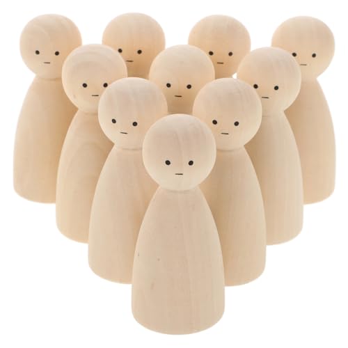 jojofuny 10 Stück Teiliges Unbemalte Holz peg puppen DIY Bastelset für Peg Dolls zum Bemalen Handgefertigte Holzfiguren Dekoration Originelles Malspielzeug jojofuny 10 Stück Teiliges Unbemalte Holz peg puppen DIY Bastelset für Peg Dolls zum Bemalen Handgefertigte Holzfiguren Dekoration Originelles Malspielzeug von jojofuny