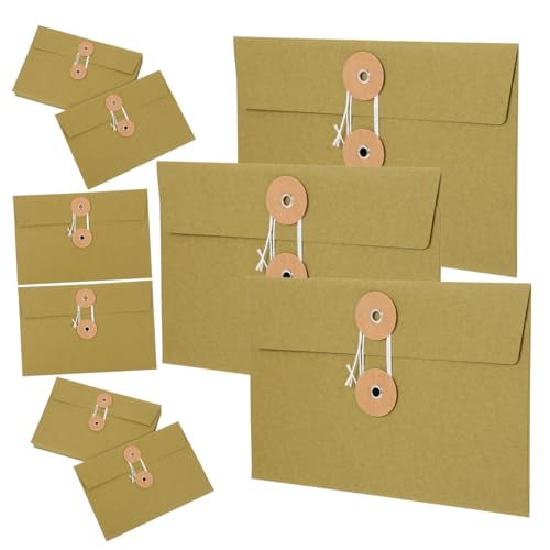 jojofuny 10 Stück Teiliges Vintage Papier Umschlag mit Schnurverschluss Kreative Grüne Briefumschläge aus Dickem Spezialpapier Praktische Postkarten und Dokumentenaufbewahrung für Schule jojofuny 10 Stück Teiliges Vintage Papier Umschlag mit Schnurverschluss Kreative Grüne Briefumschläge aus Dickem Spezialpapier Praktische Postkarten und Dokumentenaufbewahrung für Schule von jojofuny