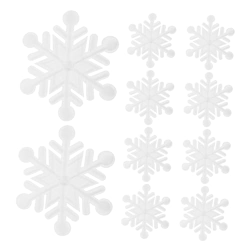 jojofuny 10 Stück Teiliges Weiße Schneeflocken Patches zum Aufbügeln Bestickte Dekorative Applikationen für Kleidung Weihnachtsmotive für Jacken Rucksäcke Hüte DIY Kostüm und von jojofuny