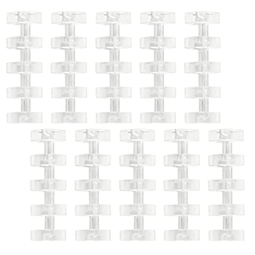 jojofuny 10 Stück Teiliges von Transparenten Loose Leaf Binders für Scrapbook Diy Fünf Loch Segmentierte Binder Flexibel und Praktisch für Schule Büro und Zuhause von jojofuny