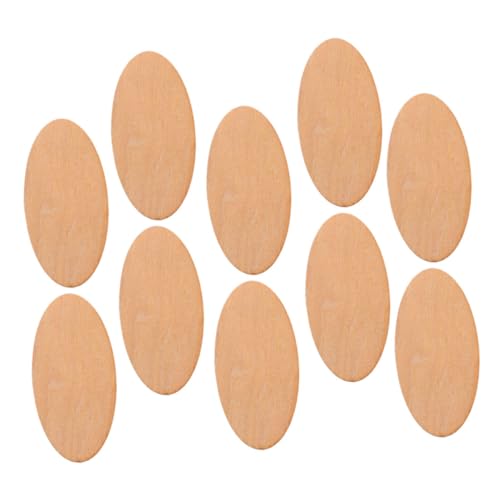 jojofuny 10 Stück Unbehandelte Holzscheiben für Bastelarbeiten Ovaler Holzschnitt für DIY Dekorationen für Projekte und jojofuny 10 Stück Unbehandelte Holzscheiben für Bastelarbeiten Ovaler Holzschnitt für DIY Dekorationen für Projekte und von jojofuny