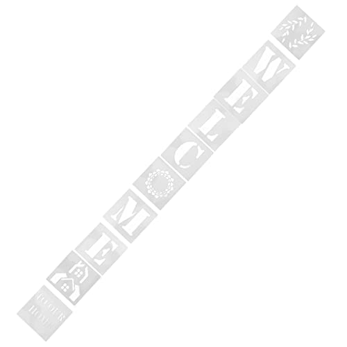 jojofuny 10 Stück Wiederverwendbare Schablonen mit Welcome Schriftzug Diy Malvorlagen für Zuhause Waschbar und Langlebig für Kunstprojekte und Dekoration von jojofuny