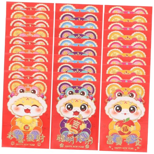 jojofuny 10 Stück rote Umschlagtasche Umschläge roter Umschlag Mond- Rote Tasche Geldumschlag chinesisches neues jahr rotes paket chinesische Neujahrsdekorationen Papier von jojofuny