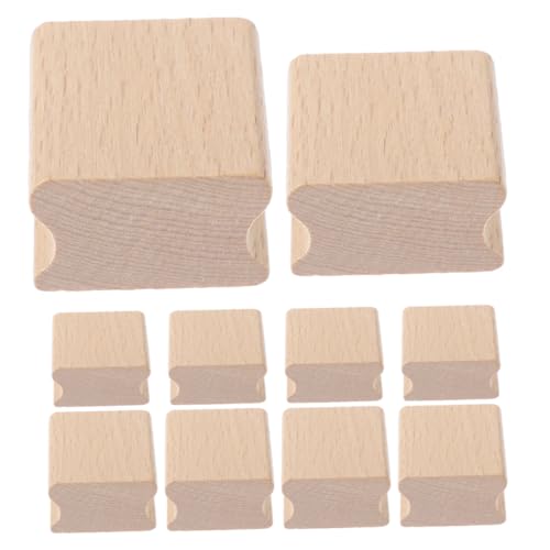 jojofuny 10-teiliger Holzstempelblock: Gerillter Blanko-stempel Aus Gummi, Handgeschnitzt, Stempelsiegel Für Bastelarbeiten Und Scrapbooking, Dokumentenversiegelung, Kreatives Projekt jojofuny 10-teiliger Holzstempelblock: Gerillter Blanko-stempel Aus Gummi, Handgeschnitzt, Stempelsiegel Für Bastelarbeiten Und Scrapbooking, Dokumentenversiegelung, Kreatives Projekt von jojofuny