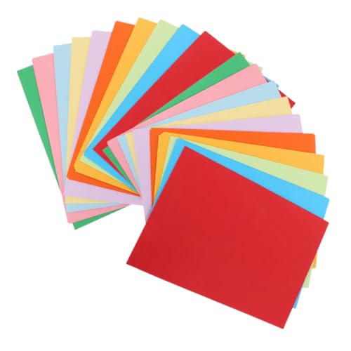 jojofuny 100 Blatt A4 Farbpapier Farbiges Druckerpapier Für Den Drucker Im Homeoffice – Doppelseitiger Origami Karton Für DIY Faltkunsthandwerk jojofuny 100 Blatt A4 Farbpapier Farbiges Druckerpapier Für Den Drucker Im Homeoffice – Doppelseitiger Origami Karton Für DIY Faltkunsthandwerk von jojofuny