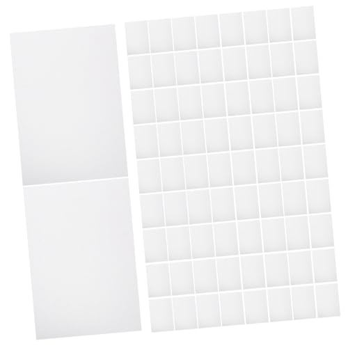 jojofuny 100 Blatt Buchstabenaufkleber für Scrapbooking Etiketten leere Aufkleber Aufkleber-Etikett Aufkleber für Namensschilder Aufkleber Namensschilder Papier Weiß von jojofuny
