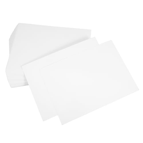 jojofuny 100 Blatt Fotopapier Papier Für Drucker Notizbilder Bastelschaumbrett Zahnpolster Computerpapier Leere Notizblöcke Druckerpapier Papierbilder Stickstabilisatoren Für Maschinen Weiß von jojofuny