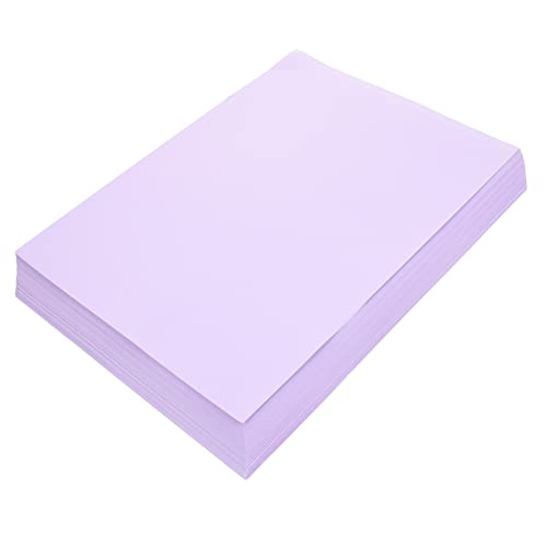 jojofuny 100 Blatt Origami Druckerpapier farbig Farbpapier zum Basteln bunt Pastell Regenbogen DIY-Papiere Papierhandwerk Malpapier Zeichenpapier Klapppapier Lavender von jojofuny