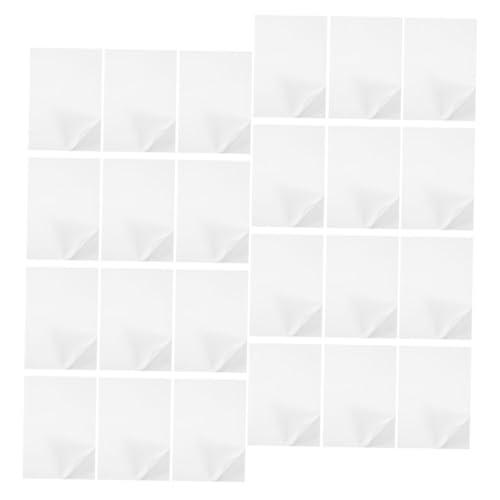 jojofuny 100 Blatt Selbstklebendes Beschreibpapier Bedruckbares Etikettenpapier für Tintenstrahldrucker Einsetzbar für Bastelprojekte Handwerk und Dekoration von jojofuny