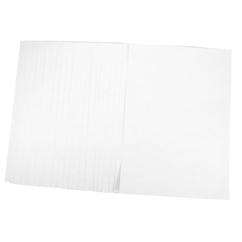 jojofuny 100 Blatt selbstklebendes Druckpapier Druckerpapier druckbar klebrig Pergamentpapier Klebeetiketten aus Papier leeres Fotopapier Selbstklebendes Thermopapier Weiß von jojofuny