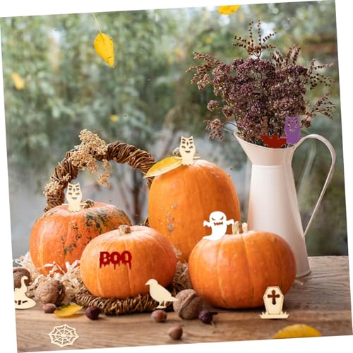 jojofuny 100 Stck. Teiliges Halloween Holz Kürbis Hexe DIY Graffiti Holzanhänger Bastelset Holzfarbe zum Bemalen für Kreative Halloween Bastelprojekte jojofuny 100 Stck. Teiliges Halloween Holz Kürbis Hexe DIY Graffiti Holzanhänger Bastelset Holzfarbe zum Bemalen für Kreative Halloween Bastelprojekte von jojofuny