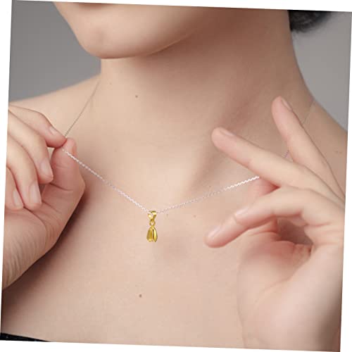 jojofuny 100 Stück Anhängerschlaufen Pinch Bails für Halsketten Schmuckverbinder aus Legiertem Glänzend Gold Silber Einfach zu Befestigen für Schmuckherstellung und DIY Projekte jojofuny 100 Stück Anhängerschlaufen Pinch Bails für Halsketten Schmuckverbinder aus Legiertem Glänzend Gold Silber Einfach zu Befestigen für Schmuckherstellung und DIY Projekte von jojofuny