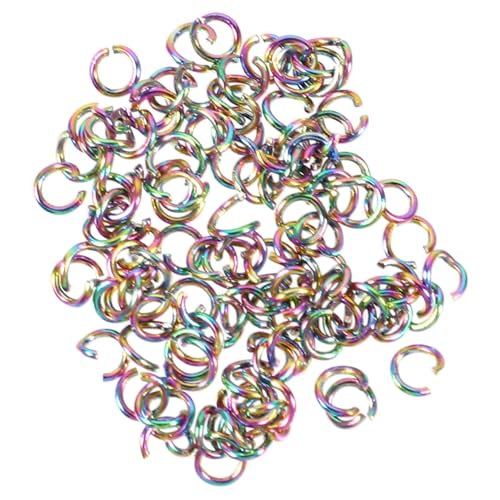 jojofuny 100 Stück Bunte Edelstahl Sprungringe Farbige Offene Diy Schmuckverbinder Ringe für Halsketten Armbänder Rostfrei Langlebig Vielseitig Einsetzbar jojofuny 100 Stück Bunte Edelstahl Sprungringe Farbige Offene Diy Schmuckverbinder Ringe für Halsketten Armbänder Rostfrei Langlebig Vielseitig Einsetzbar von jojofuny