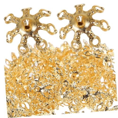 jojofuny 100 Stück DIY Schmuck Perlenkappen aus Kupfer Langlebige Endkappen für Halsketten Armbänder Basteln Zubehör Kreative Metallkappen für Schmuckherstellung jojofuny 100 Stück DIY Schmuck Perlenkappen aus Kupfer Langlebige Endkappen für Halsketten Armbänder Basteln Zubehör Kreative Metallkappen für Schmuckherstellung von jojofuny