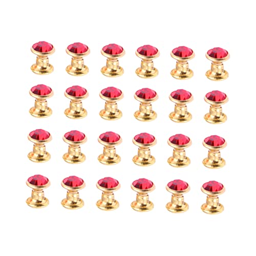 jojofuny 100 Stück Diamantschmuck Strassnieten Ohrstecker Diamanten Festival Gesichtsjuwelen Zubehör Zum Aufnähen Von Kristallen Diamantornamenten Goldene Strasssteine Goldene von jojofuny