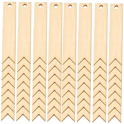 jojofuny 100 Stück Diy Holzetiketten Unfertige Holzmarkierer für Bastelprojekte zum Bemalen Dekorieren Lesezeichen für Hochzeiten und Kreative Diy Ideen von jojofuny