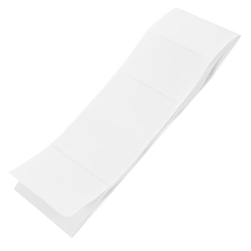 jojofuny 100 Stück Etiketten Drucken Adressetiketten Für Drucker Rücksendeetiketten Versandetiketten Für Umschläge Thermoetikettenpapier Leere Adressetiketten Beschichtetes Papier Weiß von jojofuny