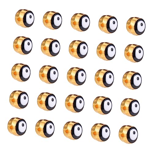 jojofuny 100 Stück Evil Eye Perlen Charms für Halloween Armbänder Gruselige Augen Spacer Beads für Diy Schmuckherstellung für Bastelprojekte und Dekoration jojofuny 100 Stück Evil Eye Perlen Charms für Halloween Armbänder Gruselige Augen Spacer Beads für Diy Schmuckherstellung für Bastelprojekte und Dekoration von jojofuny