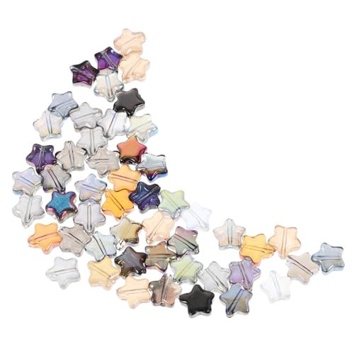 jojofuny 100 Stück Fünfzackige Stern Perlen Glitzernde DIY Bastelperlen für Armbänder und Schmuckherstellung Glasperlen für Bastelprojekte jojofuny 100 Stück Fünfzackige Stern Perlen Glitzernde DIY Bastelperlen für Armbänder und Schmuckherstellung Glasperlen für Bastelprojekte von jojofuny
