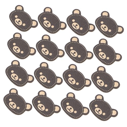 jojofuny 100 Stück Geprägte Bärenkopf PU Labels zum Annähen Kreative DIY Kleidungsaufnäher Modische Bekleidungs Taschenetiketten Vielseitig für Handarbeiten und Patchwork Schwarz jojofuny 100 Stück Geprägte Bärenkopf PU Labels zum Annähen Kreative DIY Kleidungsaufnäher Modische Bekleidungs Taschenetiketten Vielseitig für Handarbeiten und Patchwork Schwarz von jojofuny