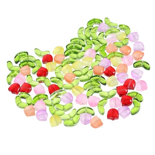 jojofuny 100 Stück Glasperlen DIY Armbandperlen Charms Bastelzubehör für Schmuckherstellung und Handarbeiten für Armbänder und Heimdekoration jojofuny 100 Stück Glasperlen DIY Armbandperlen Charms Bastelzubehör für Schmuckherstellung und Handarbeiten für Armbänder und Heimdekoration von jojofuny