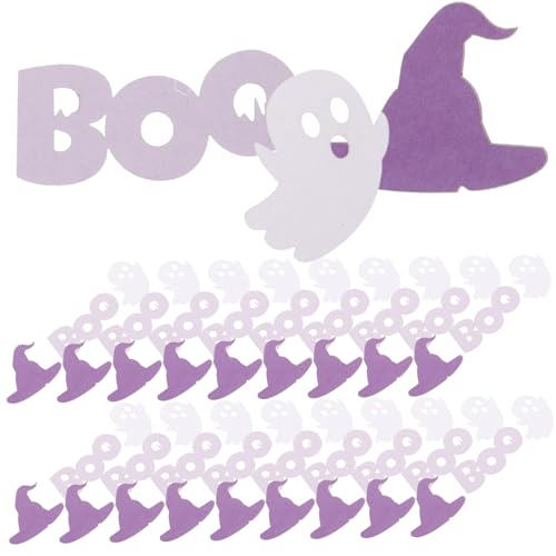 jojofuny 100 Stück Halloween Papierkonfetti Geisterkonfetti für Partydeko Hexenhut und Geisterdesigns Festliche Anlässe und Tischdekorationen jojofuny 100 Stück Halloween Papierkonfetti Geisterkonfetti für Partydeko Hexenhut und Geisterdesigns Festliche Anlässe und Tischdekorationen von jojofuny