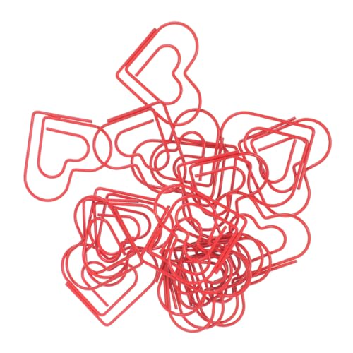 jojofuny 100 Stück Herz Papierklammern Rot Metall Kreatives Büroklammer Herzförmige Lesezeichen Für Journaling DIY Projekte Und Seitenmarkierung jojofuny 100 Stück Herz Papierklammern Rot Metall Kreatives Büroklammer Herzförmige Lesezeichen Für Journaling DIY Projekte Und Seitenmarkierung von jojofuny