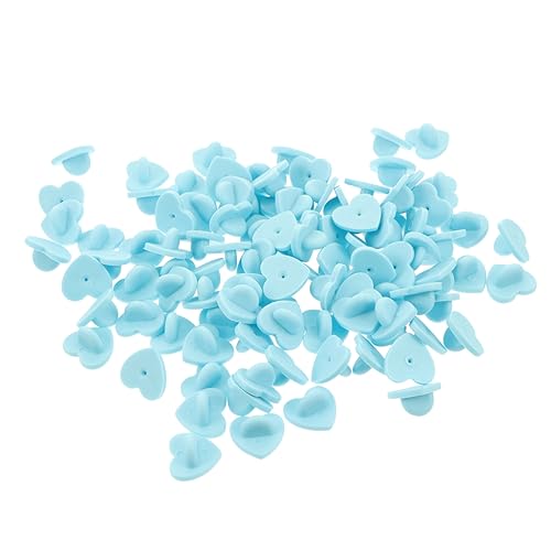 jojofuny 100 Stück Herzförmige Gummiback Pin Halter für Abzeichen und Broschen für Namensschilder Leicht und Tragbar Einfache Handhabung jojofuny 100 Stück Herzförmige Gummiback Pin Halter für Abzeichen und Broschen für Namensschilder Leicht und Tragbar Einfache Handhabung von jojofuny