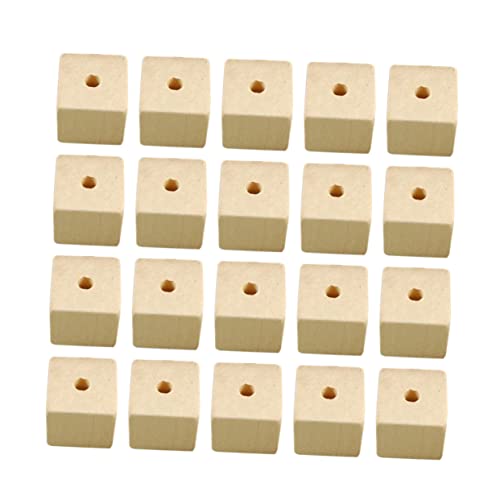 jojofuny 100 Stück Holzperlen Quadratische Diy Schmuckperlen für Armbänder Ketten und Bastelprojekte Bastelmaterialien für Erwachsene jojofuny 100 Stück Holzperlen Quadratische Diy Schmuckperlen für Armbänder Ketten und Bastelprojekte Bastelmaterialien für Erwachsene von jojofuny