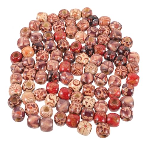 jojofuny 100 Stück Holzperlen für Zöpfe Leichtes Robustes Haarschmuck für Flechten Dreadlock Accessoires Bunte DIY Perlen für Haar und Bartdekorationen jojofuny 100 Stück Holzperlen für Zöpfe Leichtes Robustes Haarschmuck für Flechten Dreadlock Accessoires Bunte DIY Perlen für Haar und Bartdekorationen von jojofuny