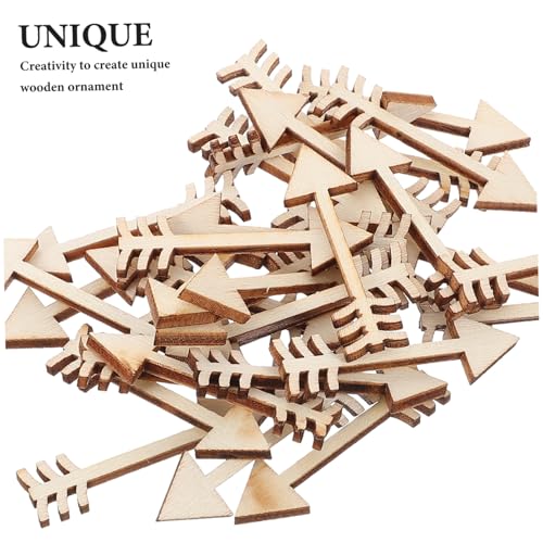 jojofuny 100 Stück Holzpfeil Scheiben Naturholz DIY Bastelset Holzstücke zum Bemalen und Dekorieren für Kreative Pfeilanhänger und Heimdekoration jojofuny 100 Stück Holzpfeil Scheiben Naturholz DIY Bastelset Holzstücke zum Bemalen und Dekorieren für Kreative Pfeilanhänger und Heimdekoration von jojofuny