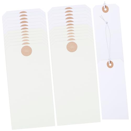 jojofuny 100 Stück Kennzeichnungsetiketten Gepäck Schild Stoff Kordeletiketten-Tags hängende Tags Etiketten mit Draht beschriften Kettenanhänger aus Papier Inventar -Tags jojofuny 100 Stück Kennzeichnungsetiketten Gepäck Schild Stoff Kordeletiketten-Tags hängende Tags Etiketten mit Draht beschriften Kettenanhänger aus Papier Inventar -Tags von jojofuny