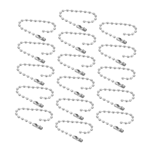 jojofuny 100 Stück Kugelkette Schlüsselanhänger Kette DIY Schmuckzubehör DIY Schlüsselanhänger Schmuckzubehör Kette Kettenzubehör Kugel Perlenkette Hundetagkette Eisen Silver jojofuny 100 Stück Kugelkette Schlüsselanhänger Kette DIY Schmuckzubehör DIY Schlüsselanhänger Schmuckzubehör Kette Kettenzubehör Kugel Perlenkette Hundetagkette Eisen Silver von jojofuny
