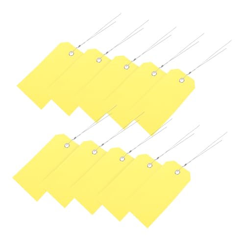 jojofuny 100 Stück Leeres Etikett Versandschilds Reise -tags Tags Für Gepäck Gepäckanhänger Süß Reiseanhänger Für Gepäck Taschenanhänger Kofferanhänger Plastiketiketten Yellow Eisendraht jojofuny 100 Stück Leeres Etikett Versandschilds Reise -tags Tags Für Gepäck Gepäckanhänger Süß Reiseanhänger Für Gepäck Taschenanhänger Kofferanhänger Plastiketiketten Yellow Eisendraht von jojofuny